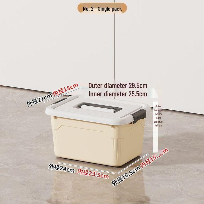 Versatile Plastic Storage Box for Books and Toys - Ideal for Dorms and Students