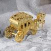 Plastic Wedding Carriage Favor Boxes Decorative Sweets Gift Boxes for Bridal Shower Party Treats Packaging Golden
