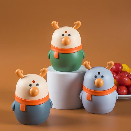 

Держатель для зубочисток, мультяшная пыленепроницаемая пластиковая стильная милая коробка в форме оленя для офиса