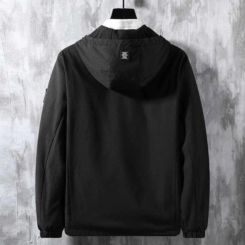 Chaqueta de hombre, abrigo de primavera y otoño, nueva chaqueta informal con capucha para jóvenes estudiantes, cortavientos para hombre.