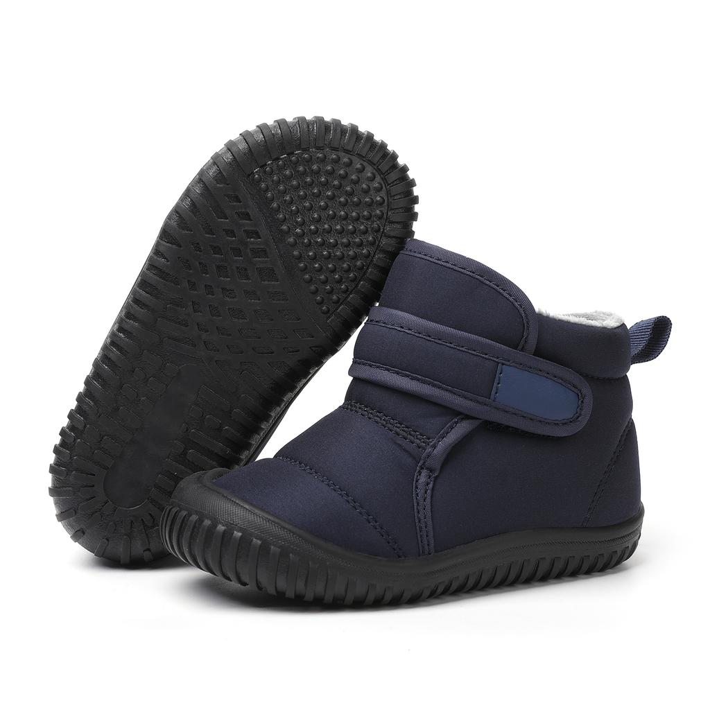 Unisex Dziecięce Outdoorowe Antypoślizgowe Zimowe Śniegowce Ciepłe Pluszowe Buty do Chodzenia dla Małych Chłopców i Dziewczynek Rozmiar 20-28