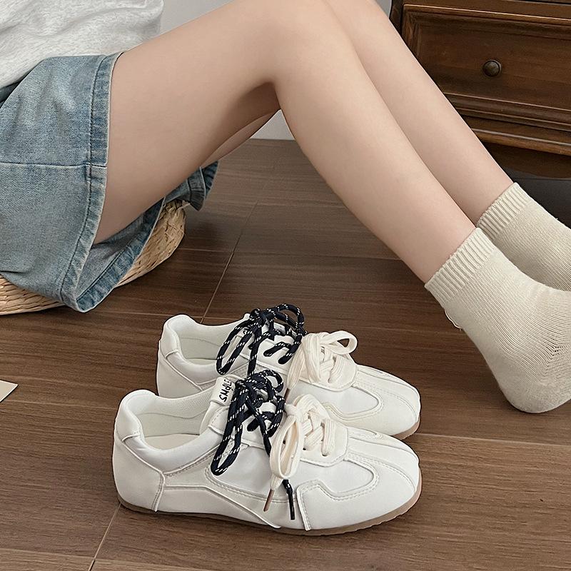 

Контрастные цвета, универсальные пары шнурков, внутренняя часть, увеличивающая рост, немецкие кроссовки для женщин, весна 2025, новинка ретро-спорта и отдыха 35