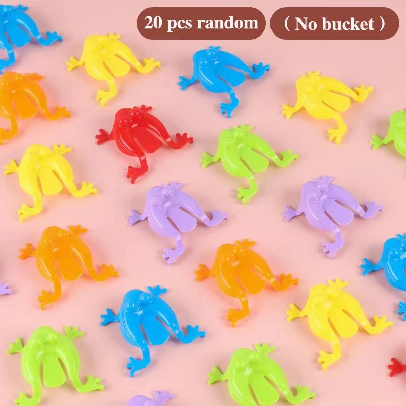 Non-Toxic 45 Pcs Antistress Relieve Family Game Jumping Frog Bounce Fidget Toys Kids Birthday Party Novelty Toys For Children Gifts