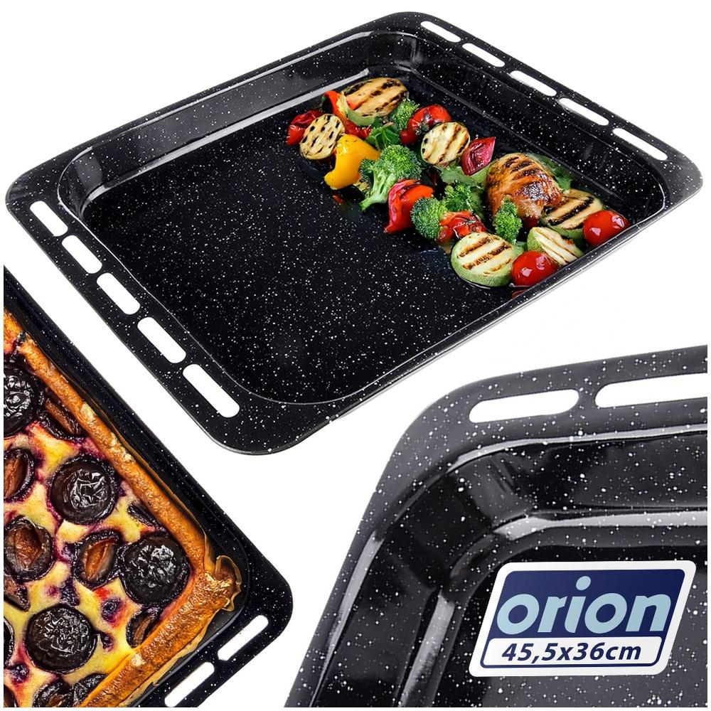 Deep enameled baking tray 45.5x36x5 cm