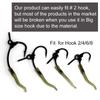 20PCS Accessori per la pesca alla carpa Gancio tubo in gomma per carpa Chod Hair Rigs Linea maniche antigroviglio per attrezzatura per la pesca alla carpa