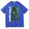 Horror Game Fun Silent Hill 2 Graphic T Shirts Male Rock Oversized Tees Men Women Vintage Casual Tshirt Men's Cotton T-shirts