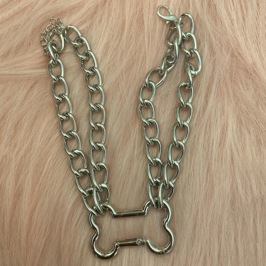 Hip Bone Chain Necklace Delicate Hollow Bone Necklace Adjustable Length Necklace Perfect Gift for Fashionable Youth