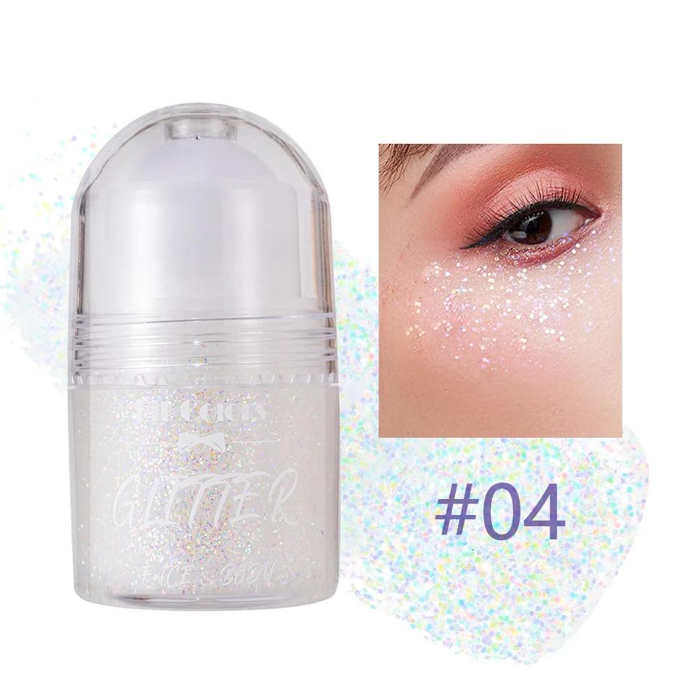 Paillettes roulantes Gel pailleté Peinture pour le visage et le corps Brillant liquide nacré Fard à paupières Illumine la scène Maquillage Décoration