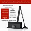 Jundingying Hydraulic Door Closer, 90° Hold-Open, Matte Black