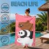 Nightly Friends Bears Adventure Beach Towel, Microfiber Beach Towel, Perfect For Pool, Beach, Travel, Home Decor Beach Party Fan Gifts