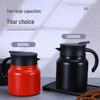 316 Stainless Steel Insulated Stewing Teapot - Large Capacity, Portable Tea & Water Separator.