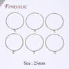 20mm 25mm 35mm 18K Gold Plated Hoops Earrings Big Circle Ear Wire Hoops Wires For Jewelry Findings,Earrings For Accessories