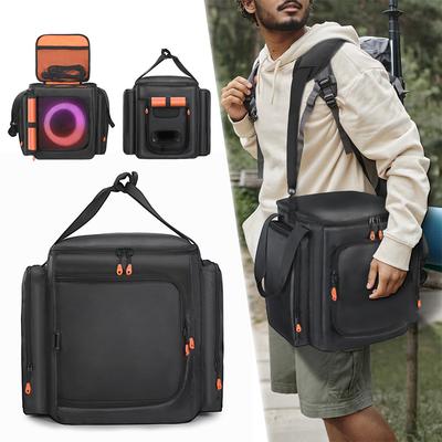 For JBL Partybox Encore Essential 2 Portable Protective Case with Mic Pocket Double-Sided Speaker Storage Bag Speaker Carry Bag