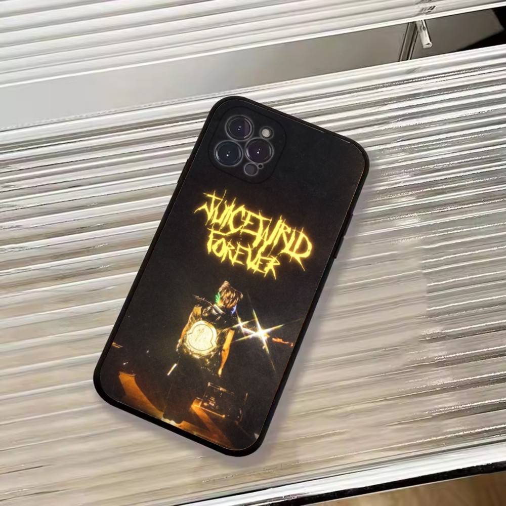 Custodia per Telefono Rapper Americano Juice W-Wrld Per iPhone 17, 16, 15, 14, 13, 12, 11 Plus, Pro Max, Altri Cover Morbido Nero