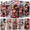 Anime Toilet Bound Hanako Kun Cover Phone Case For iPhone 16 17 Air 15 14 Pro Max 16E Phone Case 13 Mini 12 11 7 SE 8 Print Patt