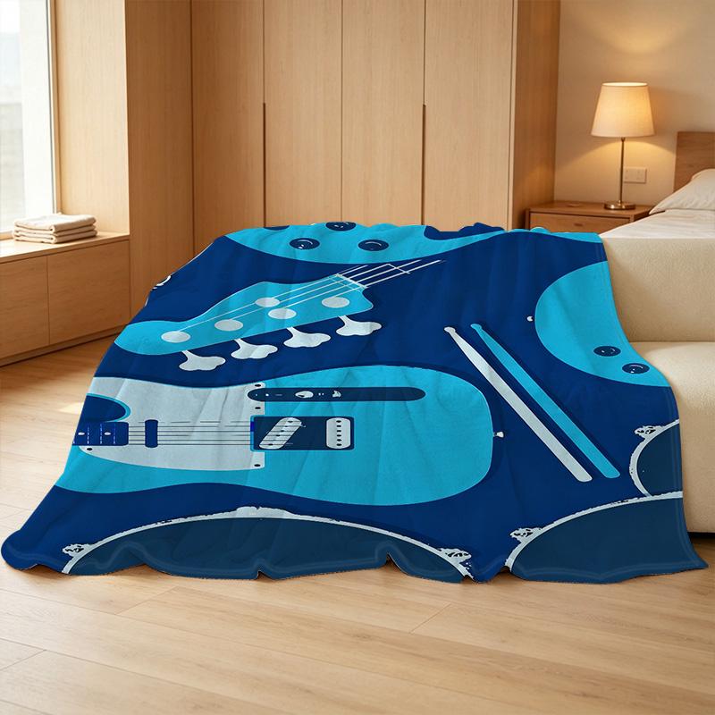 Soft Plush Flannel Throw Blanket - Machine Washable, Warm Cozy for Home, Office Naps, Christmas & Halloween