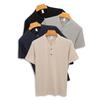 Dew Flax Stand Collar Short Sleeve Luxury Summer Men's Casual Youth Premium Minimalist Lightweight Breathable Summer Casual Business T Shirt