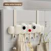 1pc Multi‑Hook Over‑Door Hook Rack, Space‑Saving Plastic Storage Organizer for Towels, Jackets & Kitchen Utensils