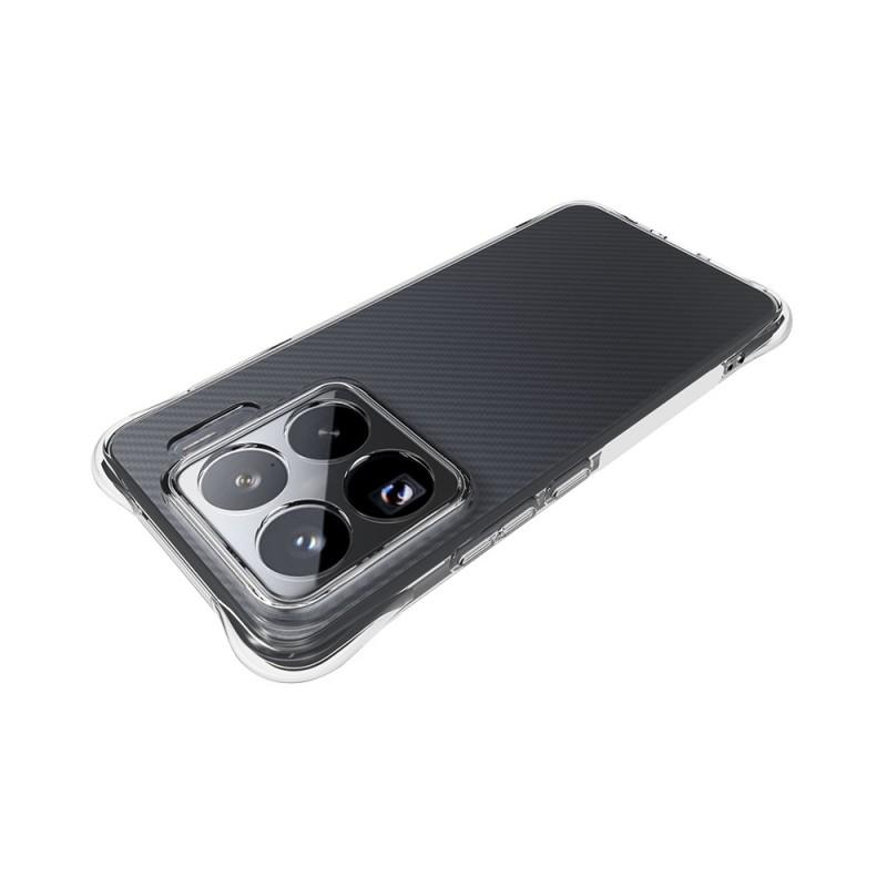 For Xiaomi 15S Pro TPU Case WANLONFENG WL2 Series 2.0mm Phone Cover with 2Pcs Tempered Glass Films