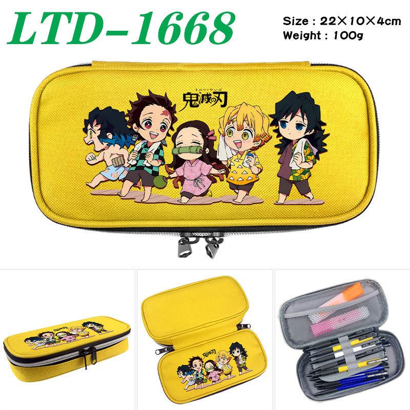 Demon Slayer Print School Handheld Pencil Case Stationery Box