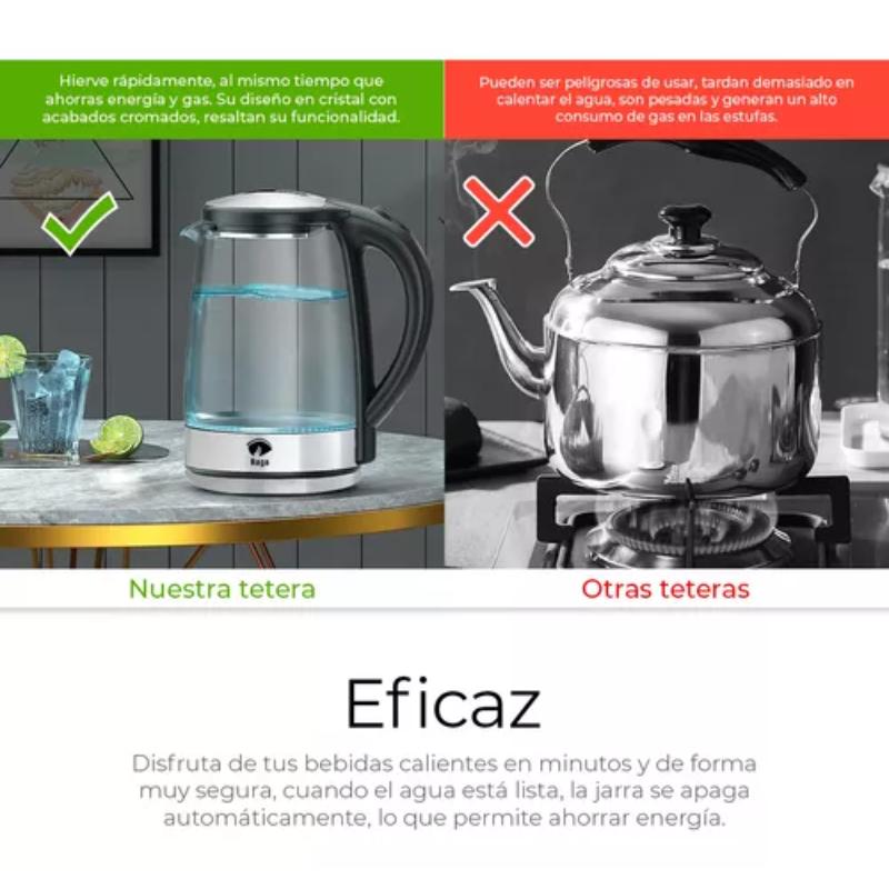 Kettle Kettle C/glass Kettle 2 LT Stainless Steel.   Kettle