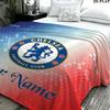 1PC Chelsea F Custom Name Patterned Flannel Blanket Suitable For All Seasons for Home Decor Warmth and Comfort Gifts Holiday Present