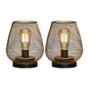 JHY DESIGN Set of 2 Desk Light Height 17cm Battery Operated LED Light Indirect Lighting Desk Light Decoration Bedside Lamp Table Lamp Bedroom