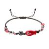 Handcrafted Ceramic Fish Bracelet With Colorful Eyes For Fashion Jewelry