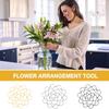 Flower Arranger Holder Reuseable Flower Arrangement Holder Bouquet Twisters Iron Round Metal Flower Lid Supplies
