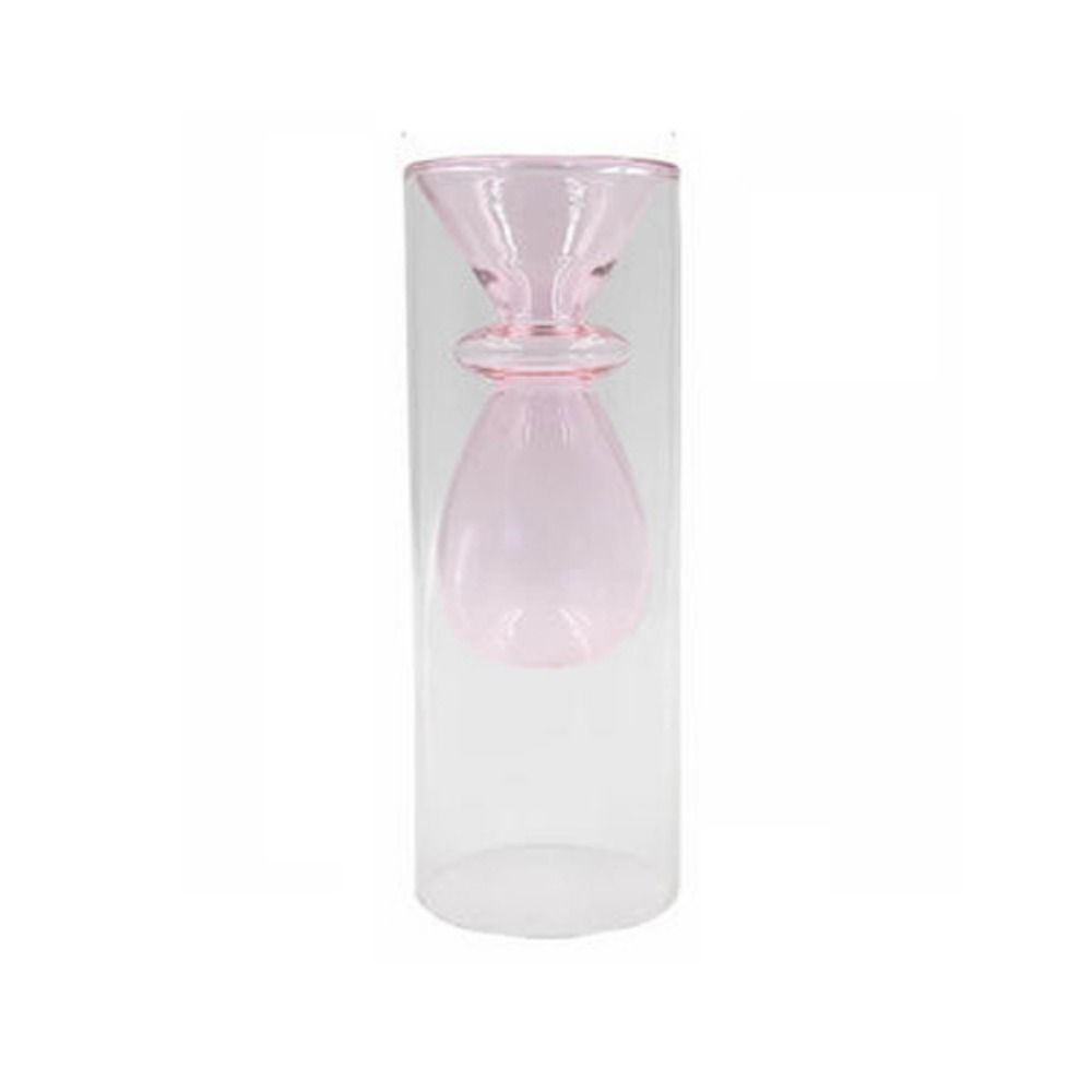 Arrangement Double Layered Household Flower Vases Flower Bottle Glass Vase Aromatherapy Bottle