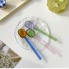 Long handled Scoop Glass Spoon Dessert Spoon Teaspoon high Borosilicate Spoon Coffee Tableware Gift Tea Spoons for Ice Cream4