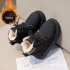 Kids' Plush Martin Boots 2025: Autumn/Winter New British-Style Short Snow Boots for Boys and Girls