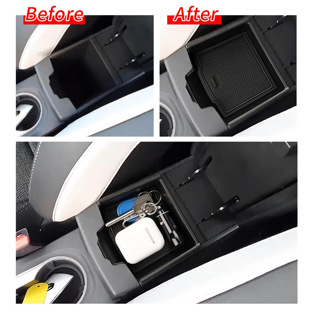 Car Armrest Storage Box for Renault Captur 2020 - 2023 for Mitsubishi ASX 2023 Center Console Tray Organizer Central Tidying
