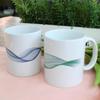 Pr249-Designmugg 2-pack-Grafiskt Vågmönster