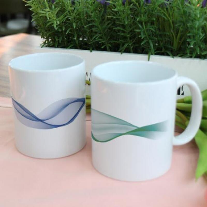 pr249-Design Mug 2p-Graphic Wave Pattern