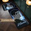 Joo Jaekyung (1) Customize Name Flannel Kitchen Mat Soft Non-Slip Kitchen Floor Runner Rug for Home Kitchen Decor