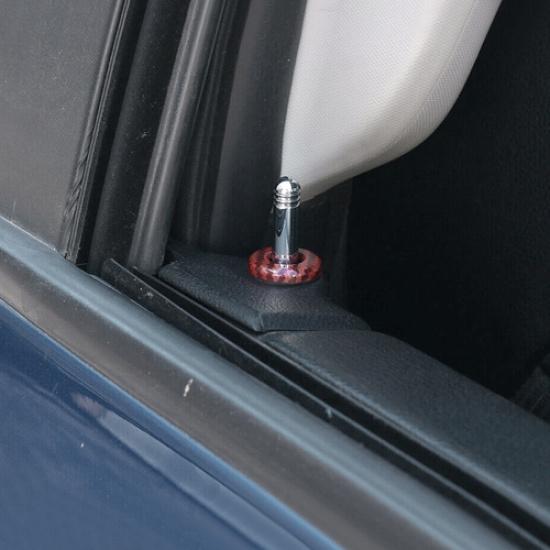 4P Door Lock Pin Trim Ring For Dodge Ram 1500 10-25 Accessories Red Carbon Fiber