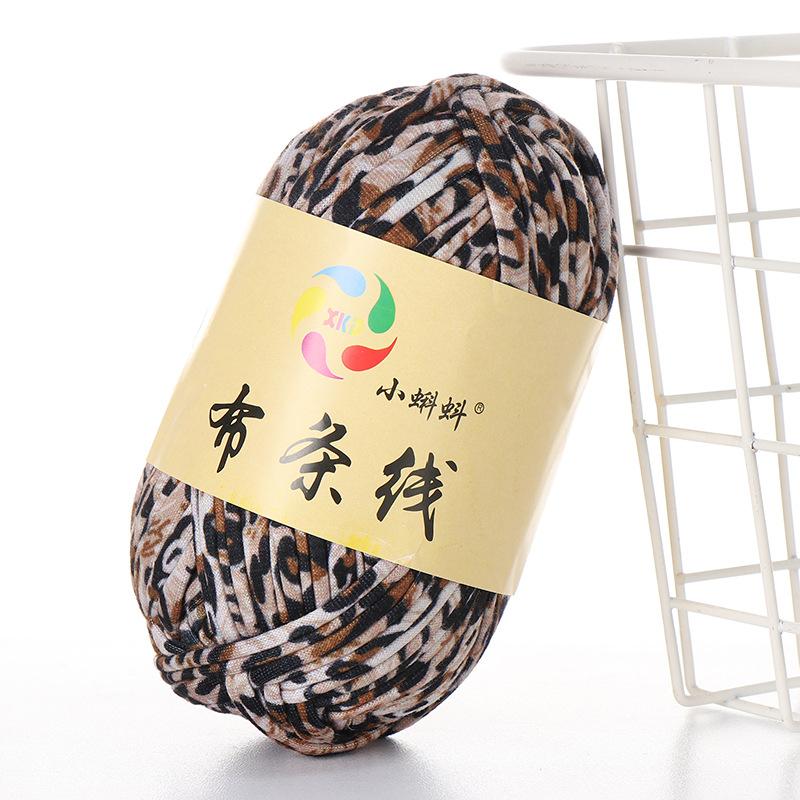 Needlework Knitting Crochet Yarn Printed Fabric Strips Line Colorful Segment Dyed Fabric Strips Line Handmade Diy Knitting Yarn Ball