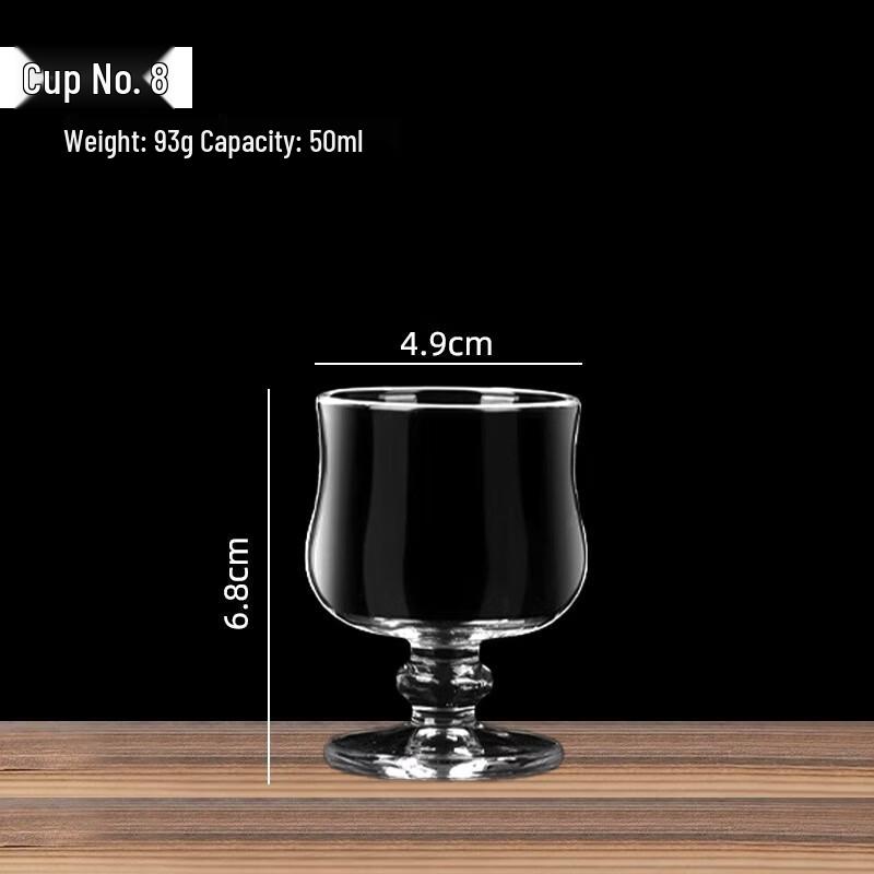 ZISIZ Handmade Glass Whiskey Tumbler Set