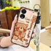 Soft Case Shockproof Phone Case For TCL 505/T509K/T5094 Durable Kickstand Waterproof Lanyard Cartoon Fashion Design Ring