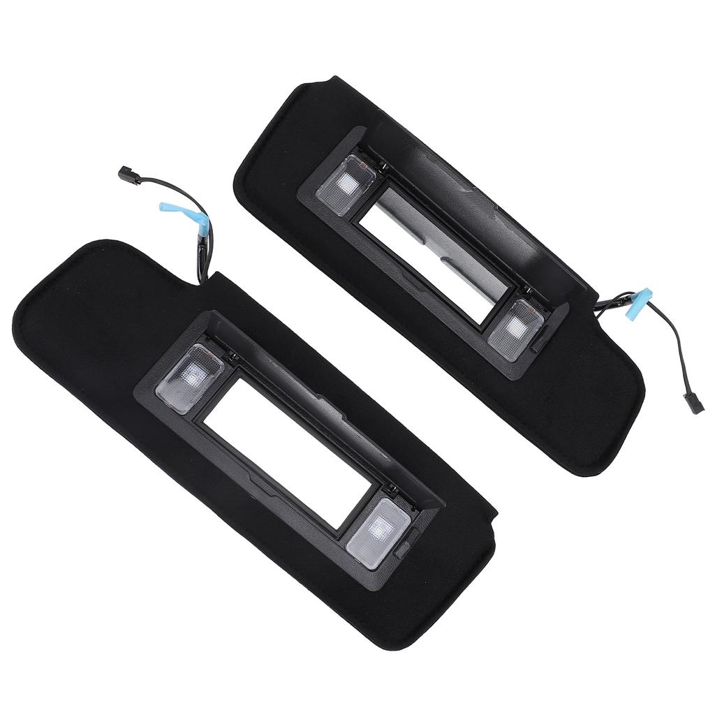 1 Paar Links Rechts Sonnenblende mit Schminkspiegel 12459827 Schwarz Vordere Sonnenblende Set für C4 1984‑1996