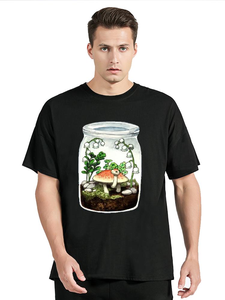 Cartoon Plant Spring Summer 90s Mujer Camisetas T-shirt Unisex Tees Tops T Shirt Graphic Oversized Tshirt Fashion Solid T-Shirts