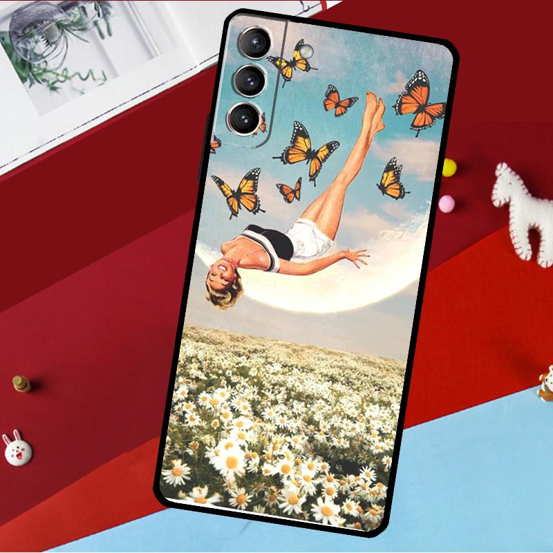Art Aesthetic Trippy Psychedelic Funda For Samsung Galaxy S26 S25 S24 S21 S22 S23 Ultra S10 Plus S20 FE S25 FE Phone Case