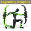 3D Printed Robot Action Figure with Accessories Movable Joints Robot Model Toy Articulated Dummy Figurine Decoration Ornament