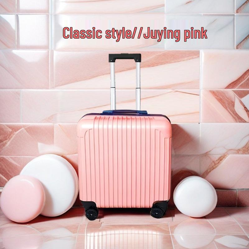 18" Carry-on Travel Suitcase with Universal Wheels and Lock, Sturdy Trolley Case for Students, 20" Version Available