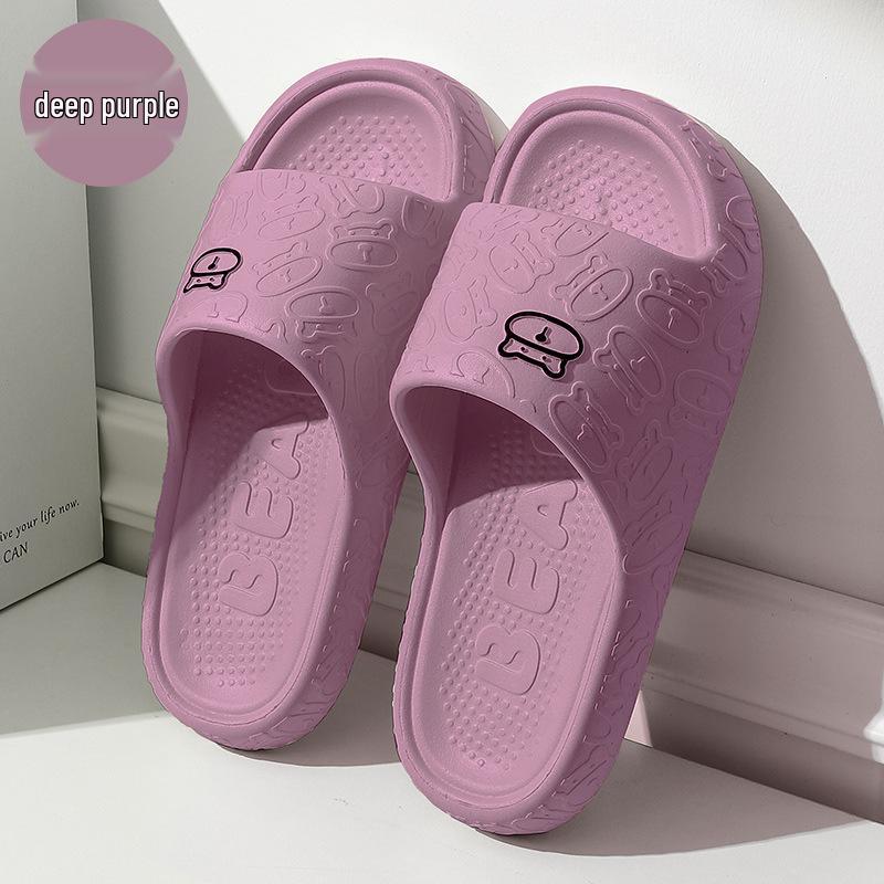 EVA Slippers: Women's Summer Couple Indoor, Thick Sole, Non-Slip, Cool, Men’s Plus Size 'Stepping On Clouds' Comfort