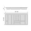 Emuca Range-couverts Optima pour tiroir universel, module 1.000mm, Plastique, Gris antracite