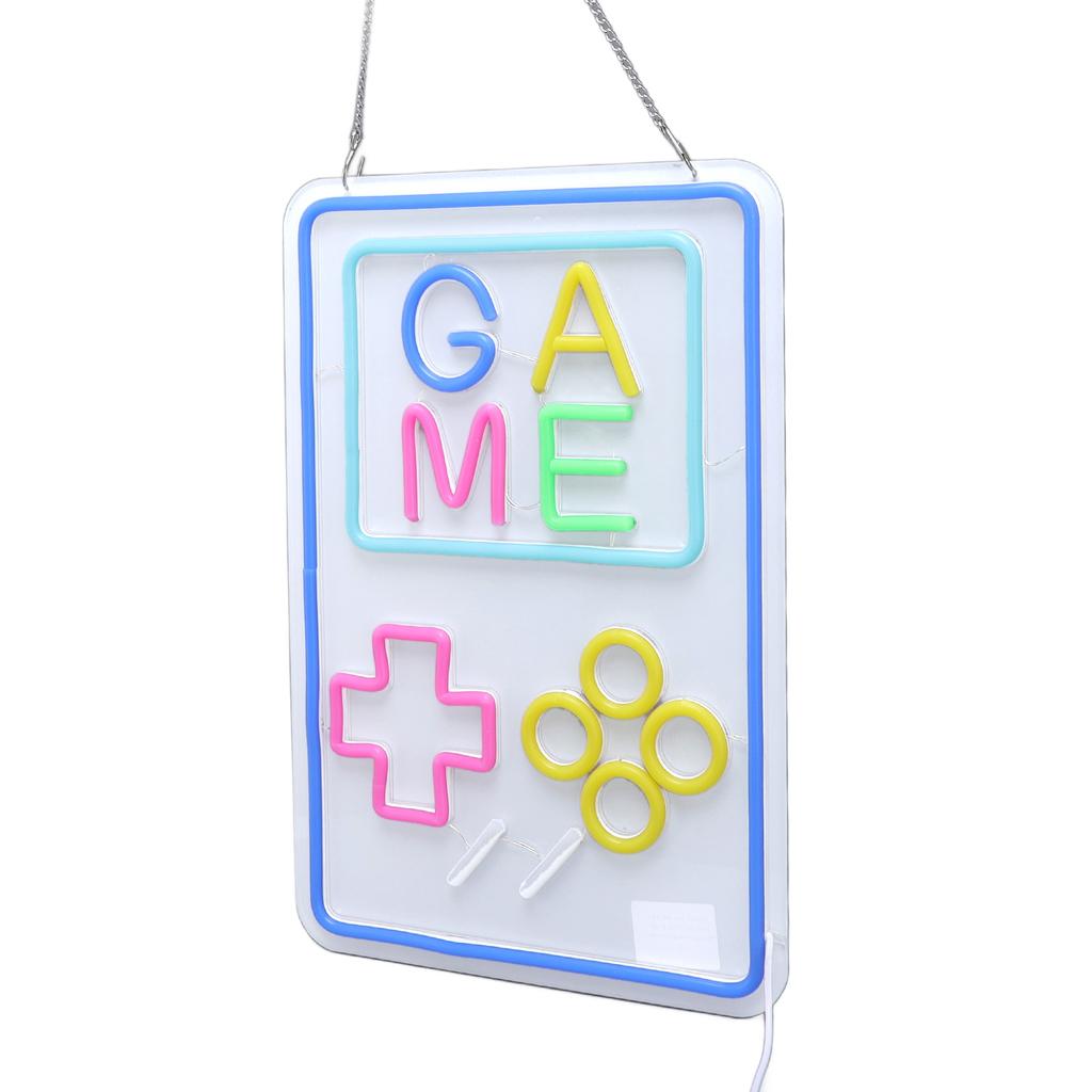 Gaming Neon Sign Acrylic LED Dimmable USB Handheld Game Console Neon Light Wall Decor for Teens