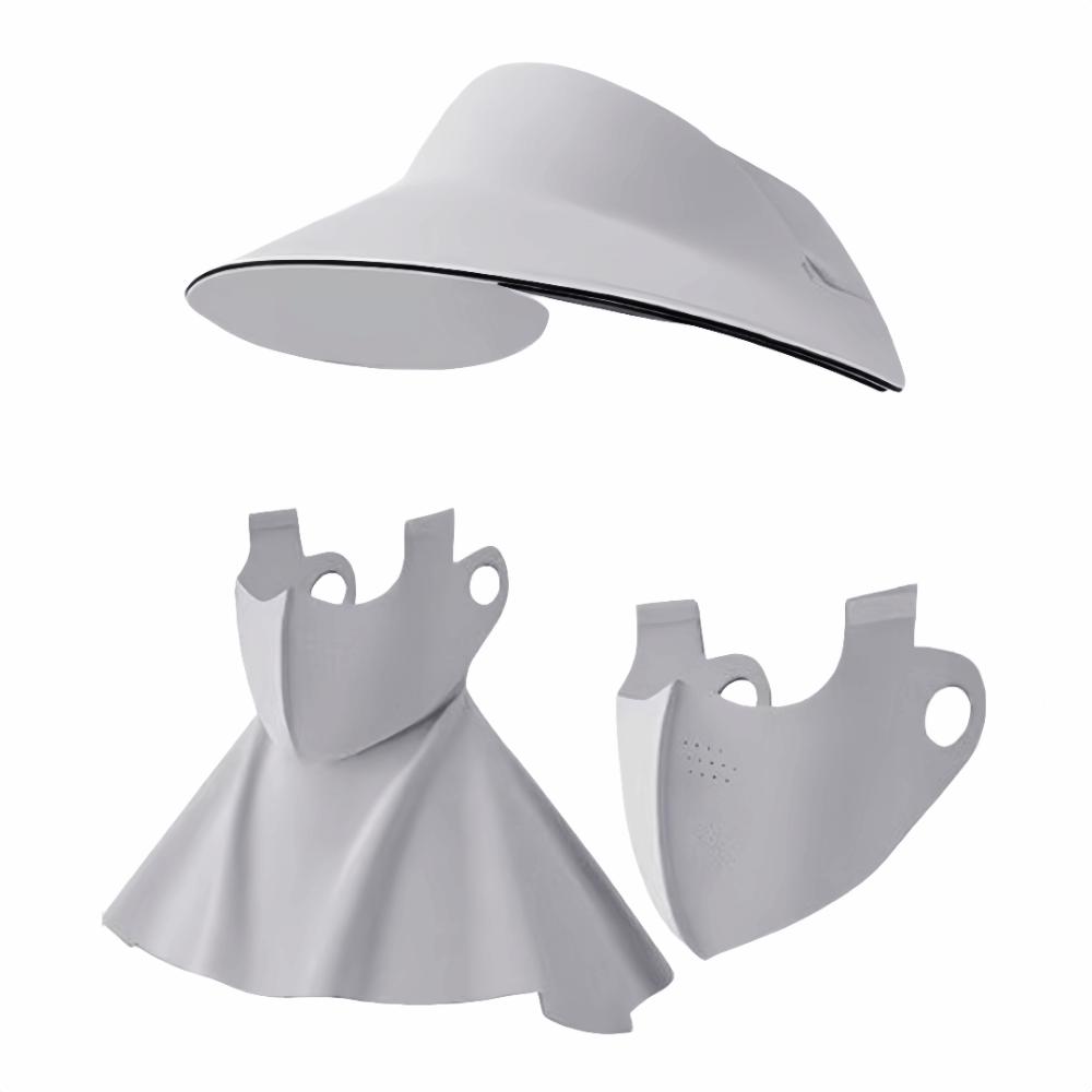 Ice Silk Material Full Face Cover UV Protection Sunscreen Hat Mask New Sun Cap and Mask  Summer Use