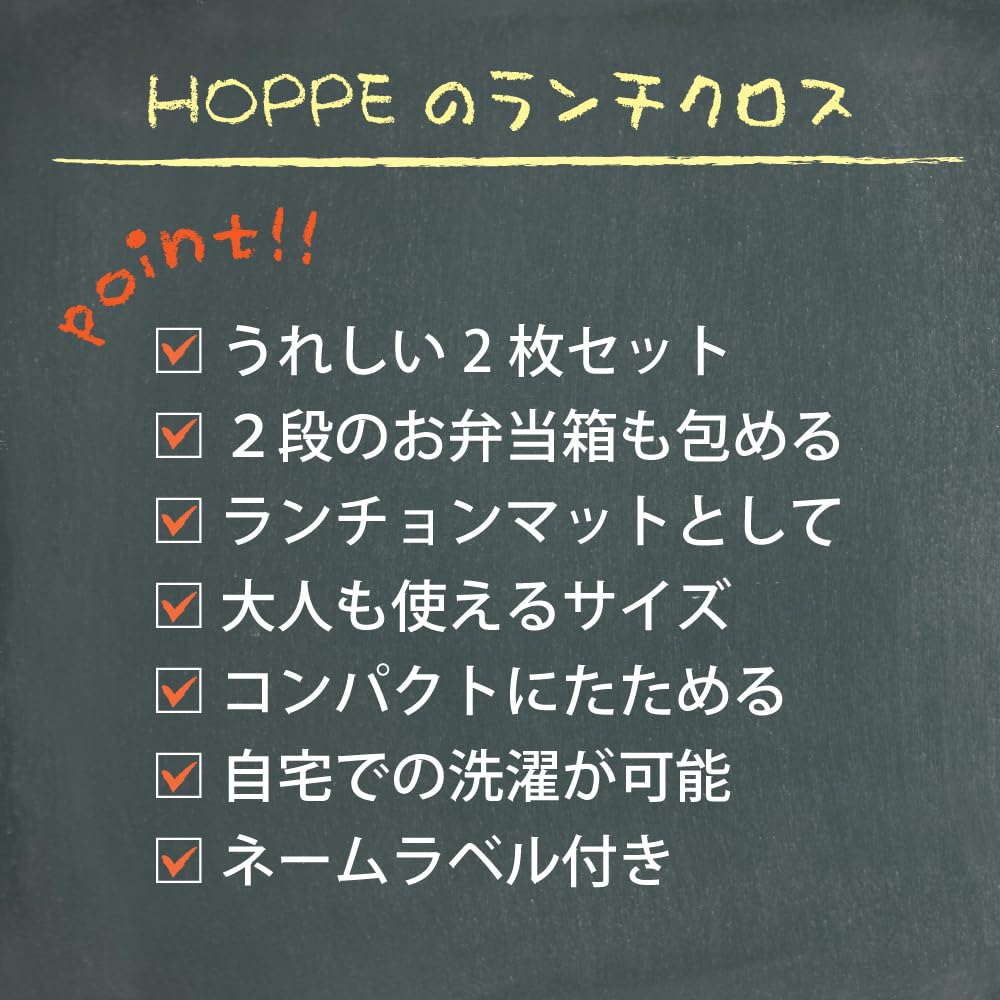 Salmon Pink Lunch Cloths (Set of 2) - Napkins and Lunch Mats for Lunchboxes, School Lunches, and Elementary School Students - Made In Japan by HOPPE